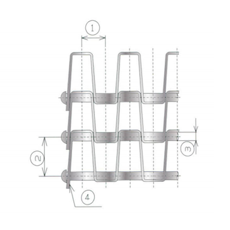 Matmaskiner Flat Wire Transportband